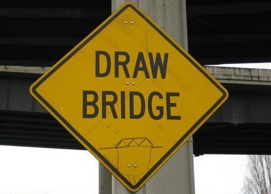 Draw Bridge sign