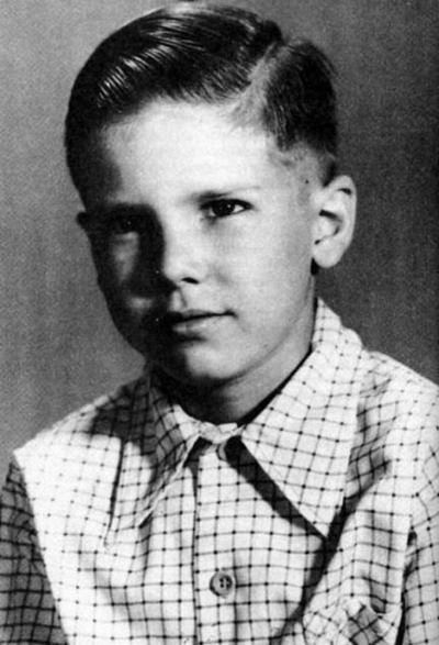 Young Harrison Ford as a boy