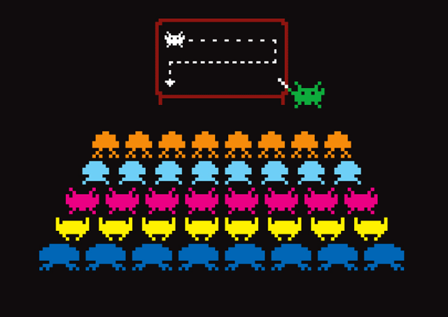 space invaders game. Space Invaders planning t-