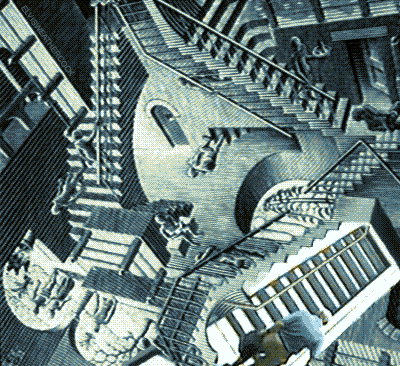 Escher stairs gif