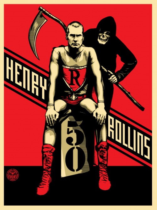 Henry Rollins turns 50, by Shepard Fairey