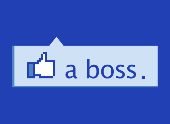 Facebook 'Like' a Boss thumbs up