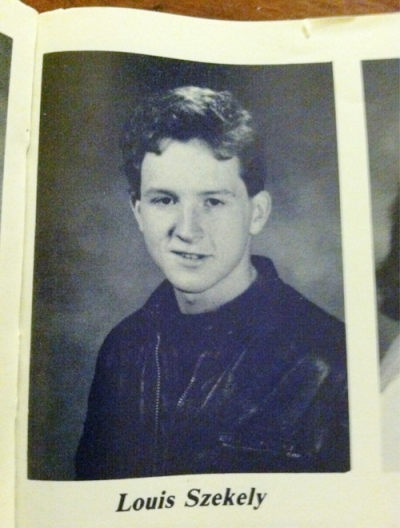 Young Louis CK before he was famous yearbook picture