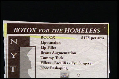 Botox for the homeless