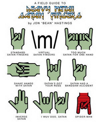  guide to Heavy Metal Satan Fingers. 