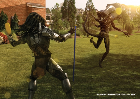 Aliens vs. Predator Playing Swingball