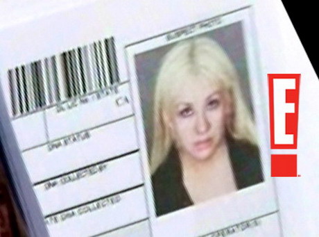 Christina Aguilera mugshot