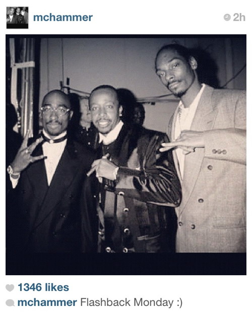 2Pac, MC Hammer and Snoop Dogg