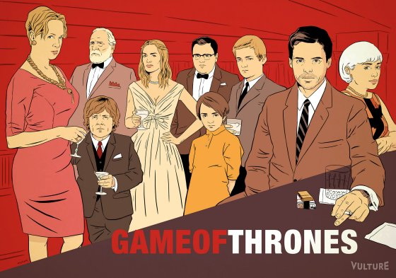 The characters from Game of Thrones as characters from Mad Mern