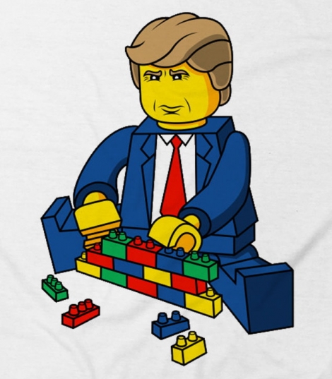 LEGO Donald Trump Wall shirt