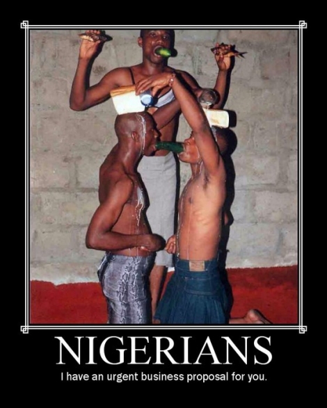 Motivational poster: Nigerians