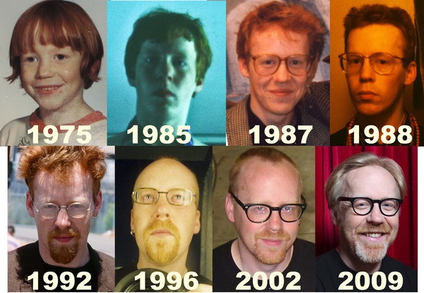 Adam Savage from 1975 to 2009