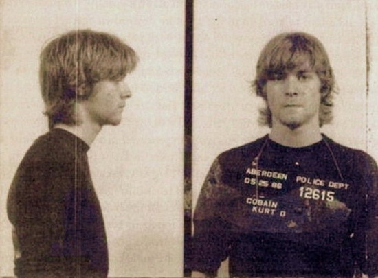 Kurt Cobain mug shot, 1986