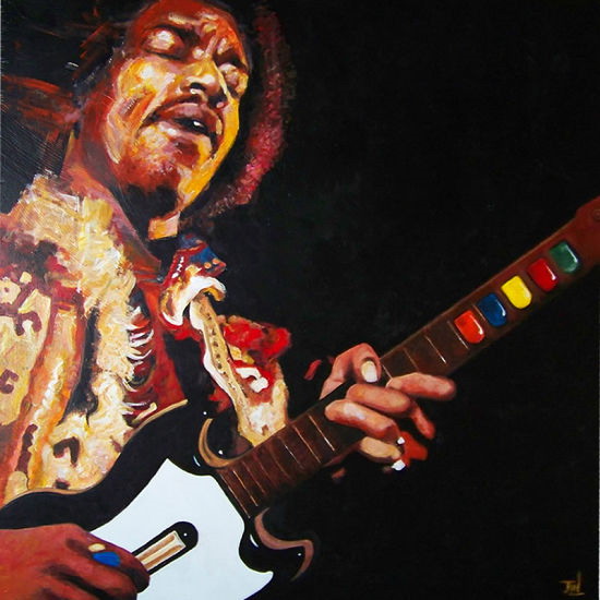 Jimmi Hendrix guitar hero