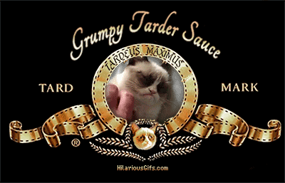 Grumpy Cat MGM Logo gif