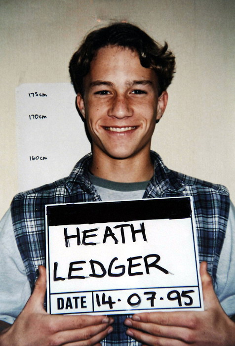 Heath Ledger mugshot mug shot, 1995
