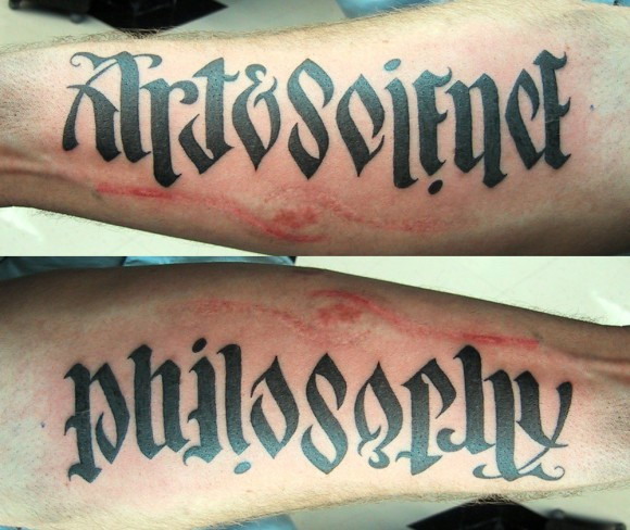 Ambigram tattoo of the day via Posted by Sincerely Yours at 1000 PM 0 