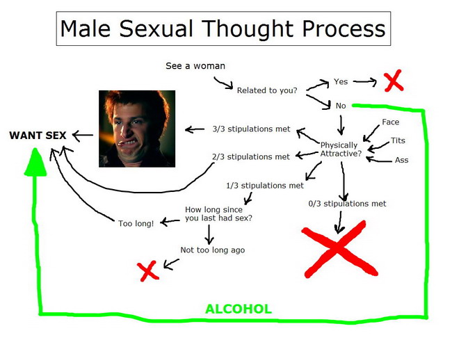 Flowchart The Male Sexual Thought Process 4123