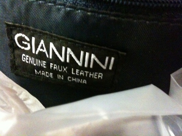 Gebuine faux leather
