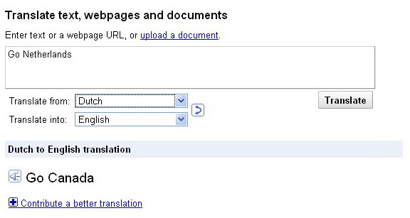 google translate funny. Google Translate easter egg of