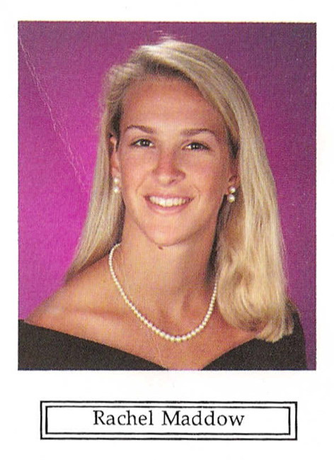 Rachel Maddow yearbook picture