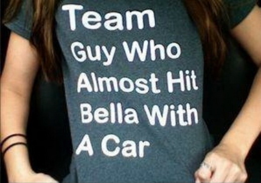 Team guy who almost hit Bella with a car