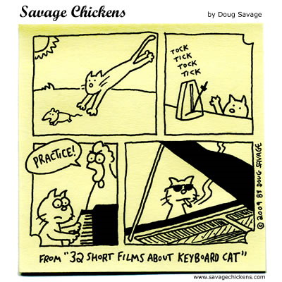 Keyboard Cat cartoon