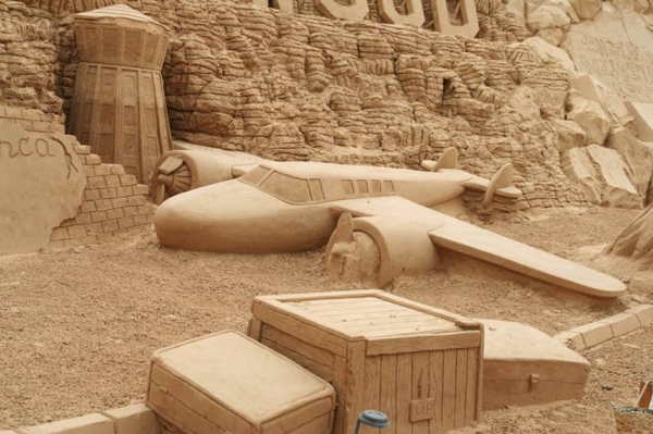 Casablanca sand sculpture