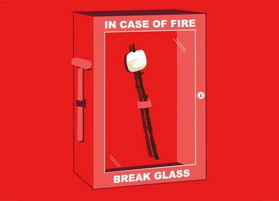 In case of fire, break glass