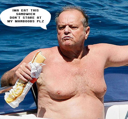 Jack Nicholson man boobs