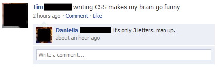 Writing CSS makes my brain go funny