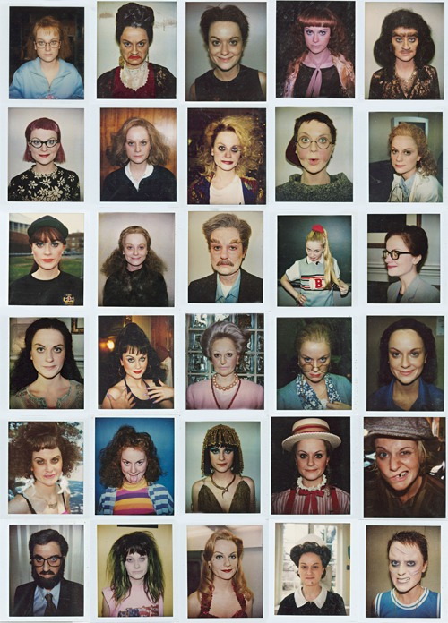 Amy Poehler make-up test polaroids