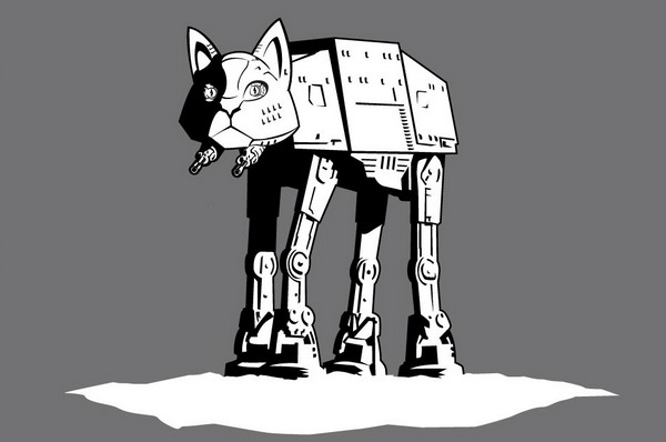 Cat AT-AT walker t-shirt