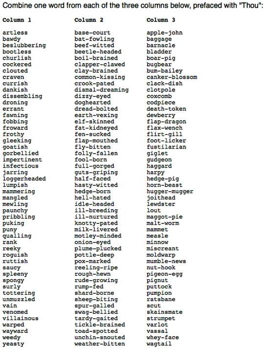 Other Words That Mean Insult