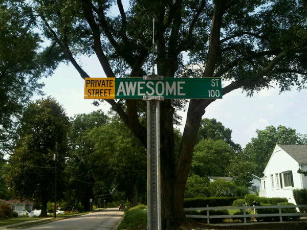 Awesome Street sign