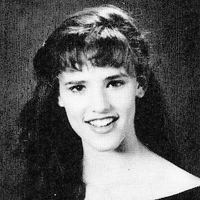Young Jennifer Garner before she was famous yearbook picture