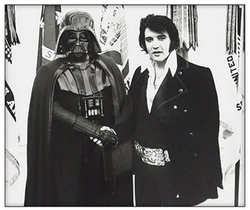 Darth Vader (Nixon) meets Elvis Presley photoshop
