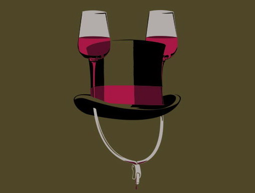 Wine party hat t-shirt