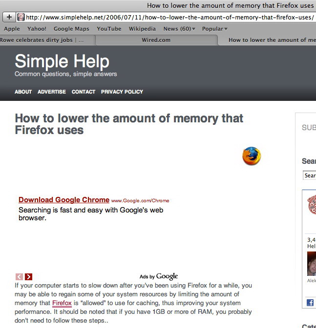 How to lower the amount of memory Firefox uses