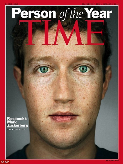 Mark Zuckerberg on the cover of Time magazine