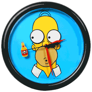 Homer Simpson clock gif